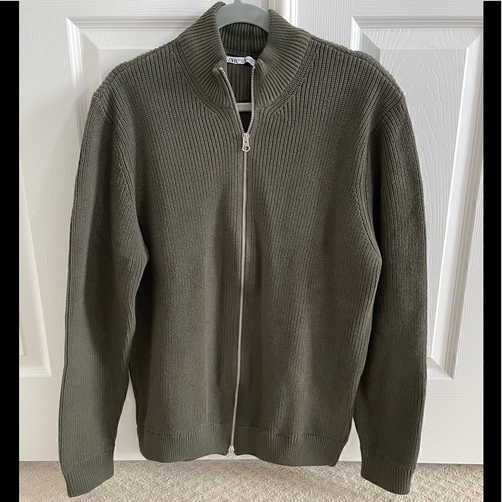 NWT Zara Mock Neck Cardigan